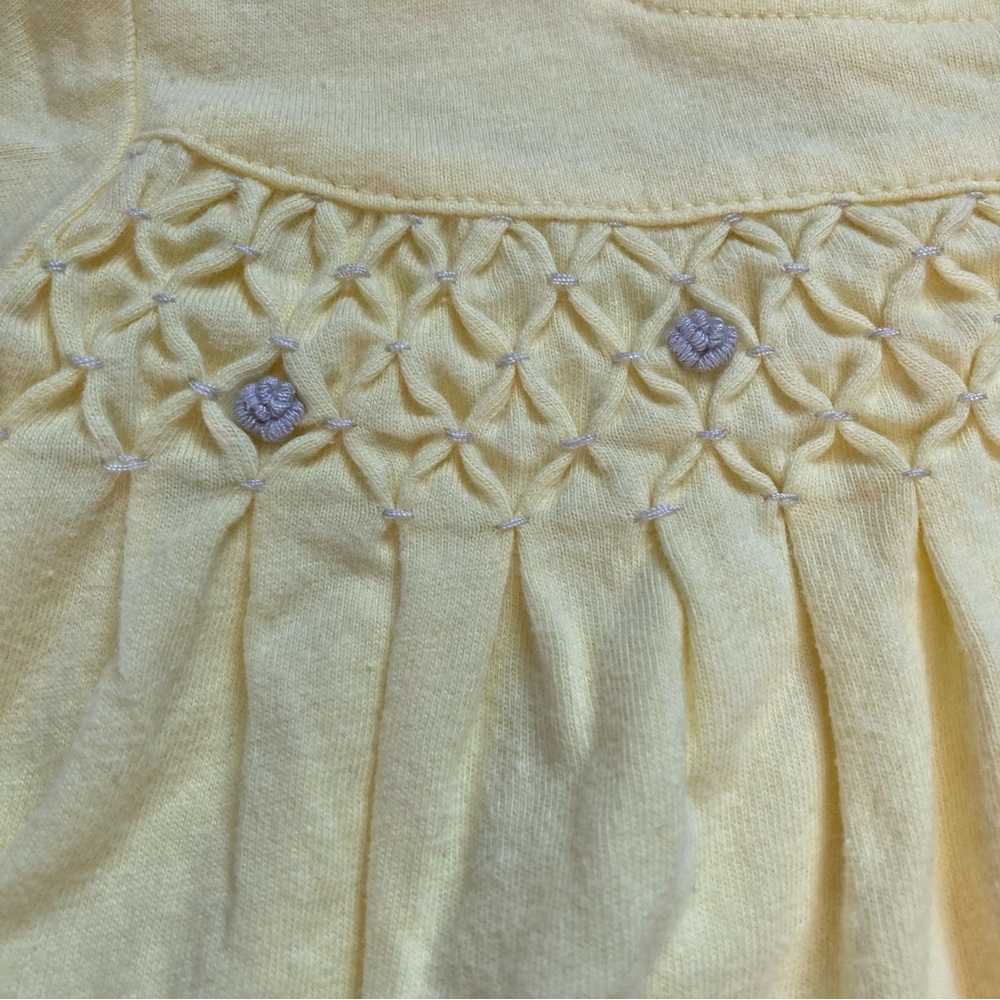 First Impressions 2 Piece Outfit Set Girls Size 12 mo Yellow White - Picture 2 of 6